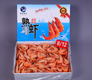 卤水熟南美白虾 Cooked vannamei shrimp