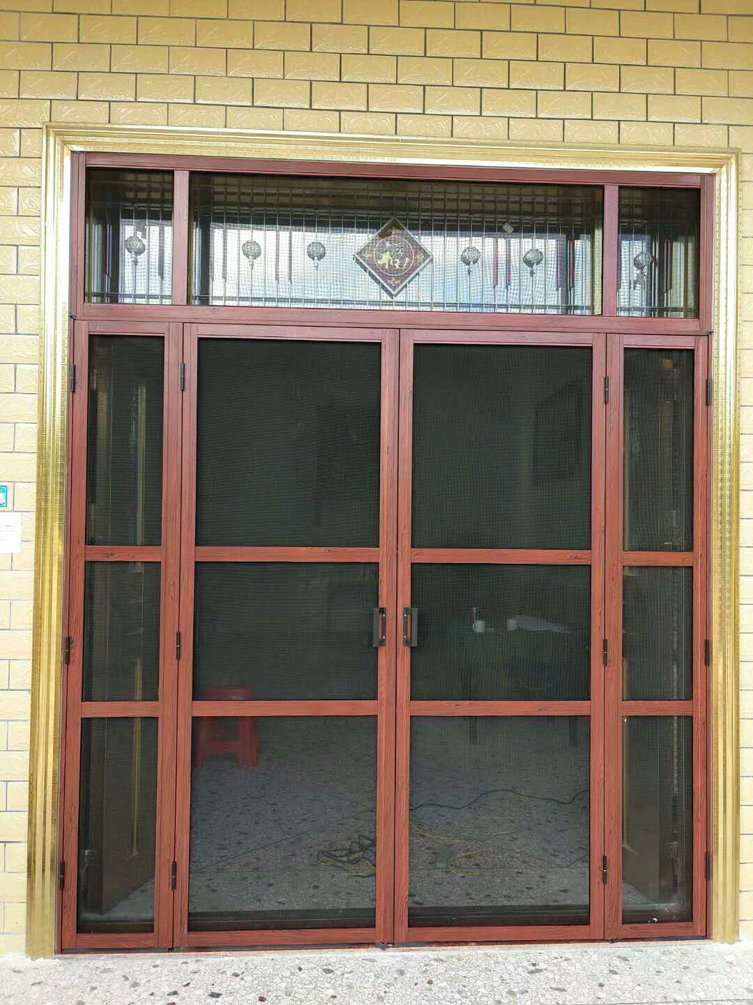 无轨纱门-无轨折叠纱门图片-北京意美达纱窗厂家
